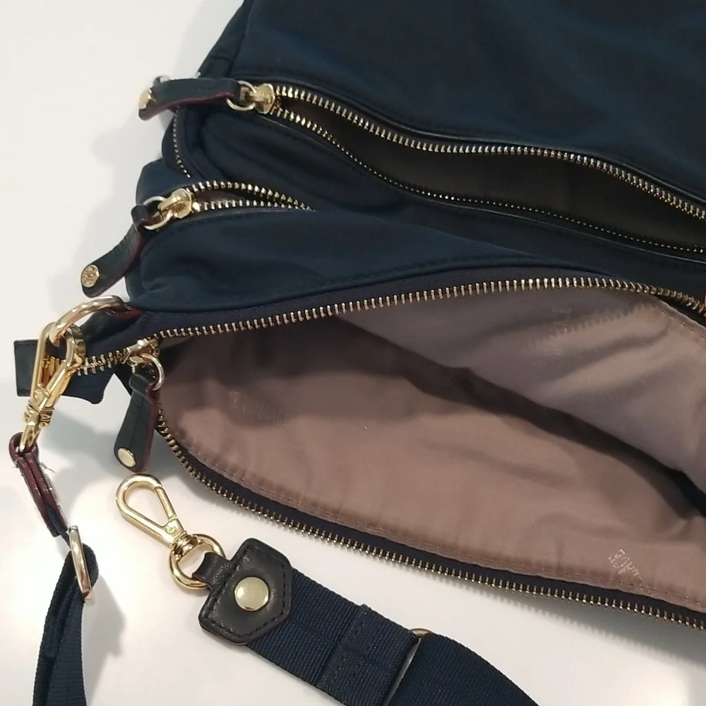 MZ Wallace Dawn Blue / Gold Hardware Downtown Crosby Hobo/Cross…